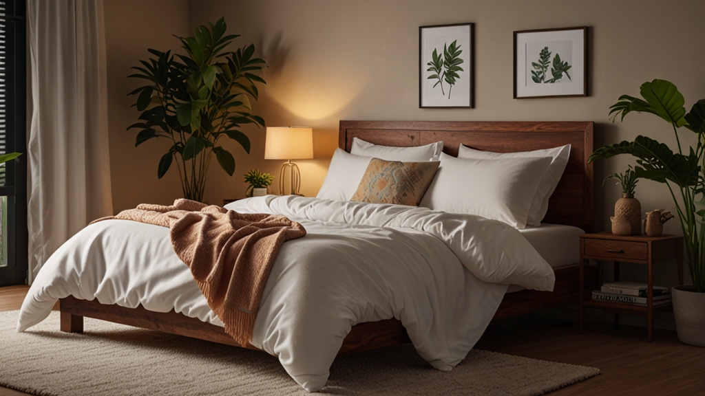 Cozy Indian bedroom with Comfortline mattress