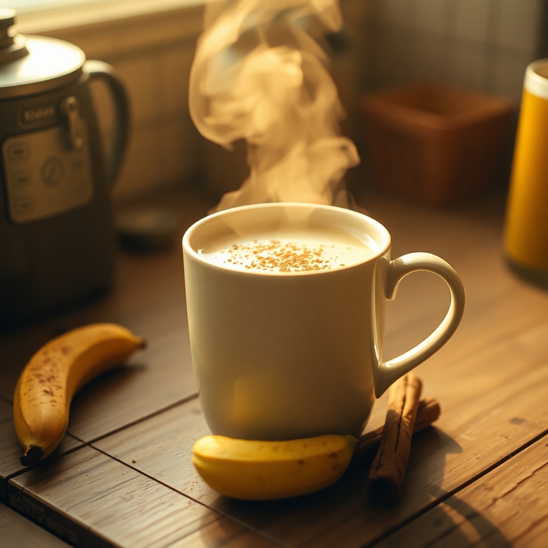Banana Cinnamon Tea for sleep