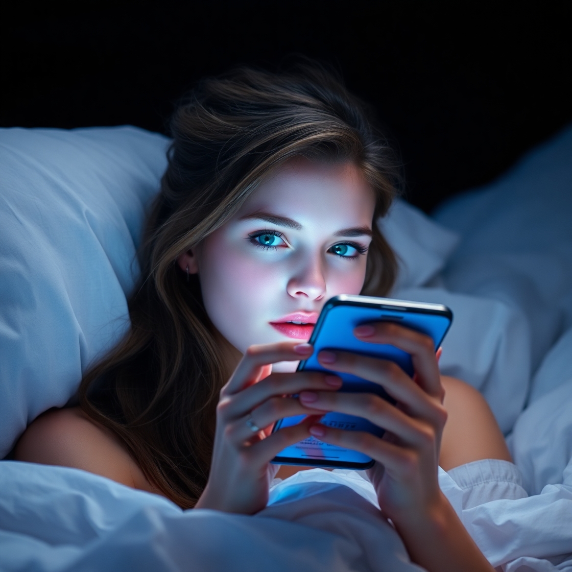 Using sleep app in bed